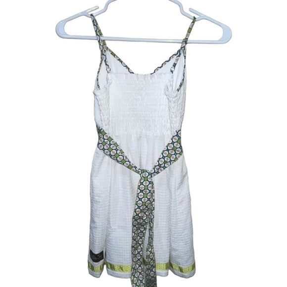 Matilda Jane White & Green Spaghetti Strap Sundress - Kids Size 12 - Picture 2 of 7
